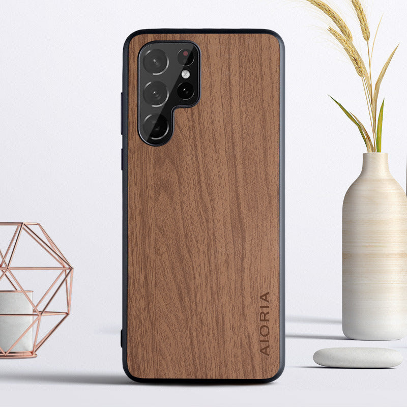 Applicable To Mobile Phone Protective Case Simple Retro Wood Grain Phone Case