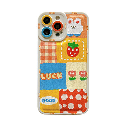 Cartoon Rabbit Print Mobile Phone Case Cover