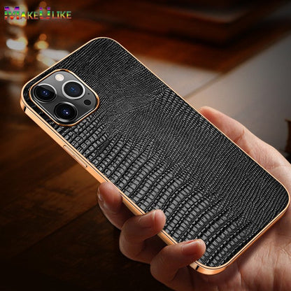 Lizard Pattern Protective Cover - Compatible with Apple.