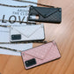 Suitable For Huawei P30P40MATE30 Mobile Phone Shell Lambskin Card Crossbody Shoulder Strap Protective Cover Bracket