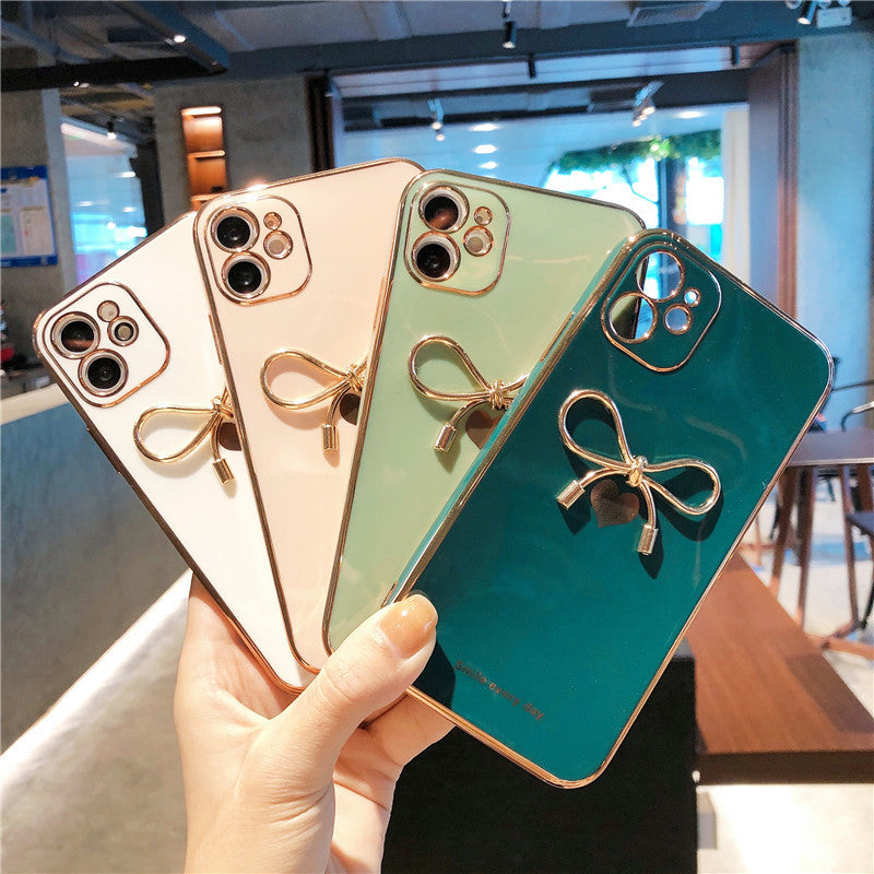 Mobile Phone Case Electroplating Creative Love Protective Cover