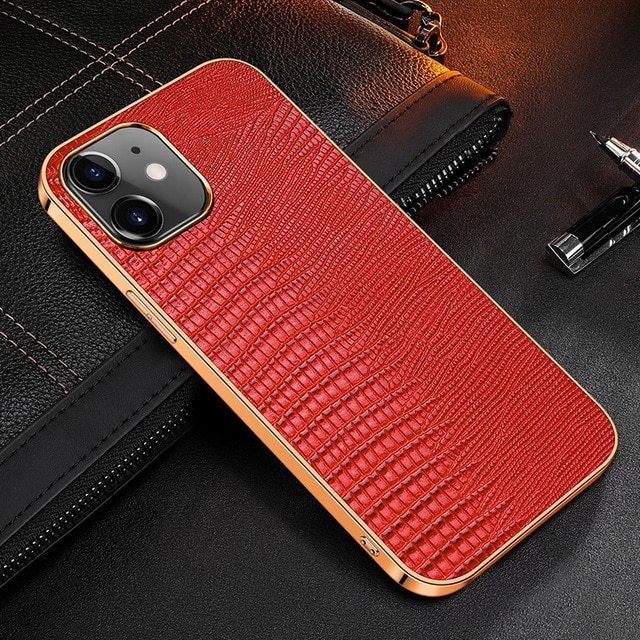 Lizard Pattern Protective Cover - Compatible with Apple.