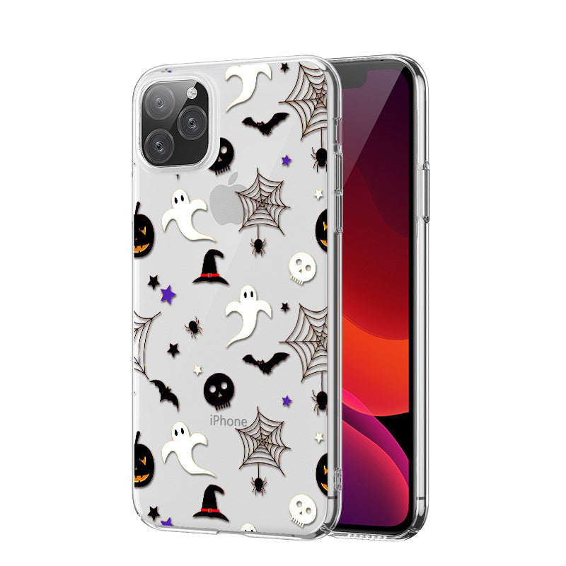 Halloween Series Transparent Silicone Protective Cover