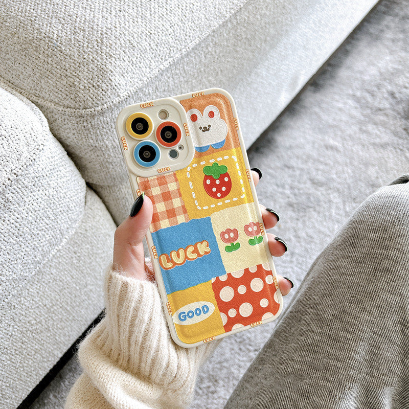 Cartoon Rabbit Print Mobile Phone Case Cover