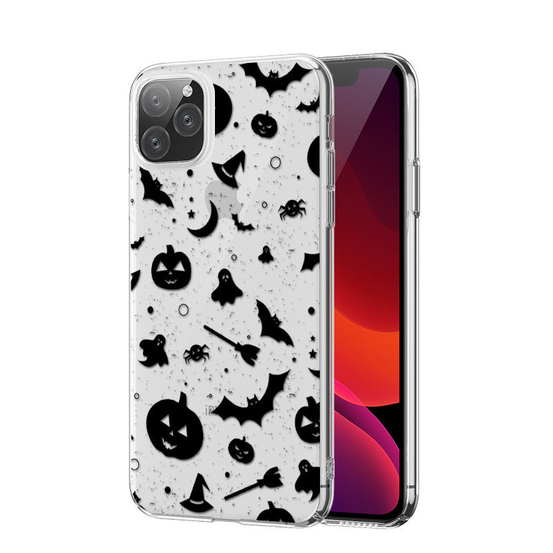 Halloween Series Transparent Silicone Protective Cover