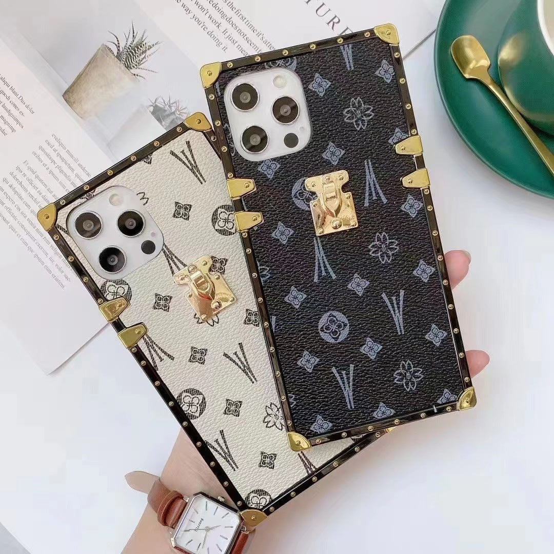 Back Cover Square Leather Phone Case